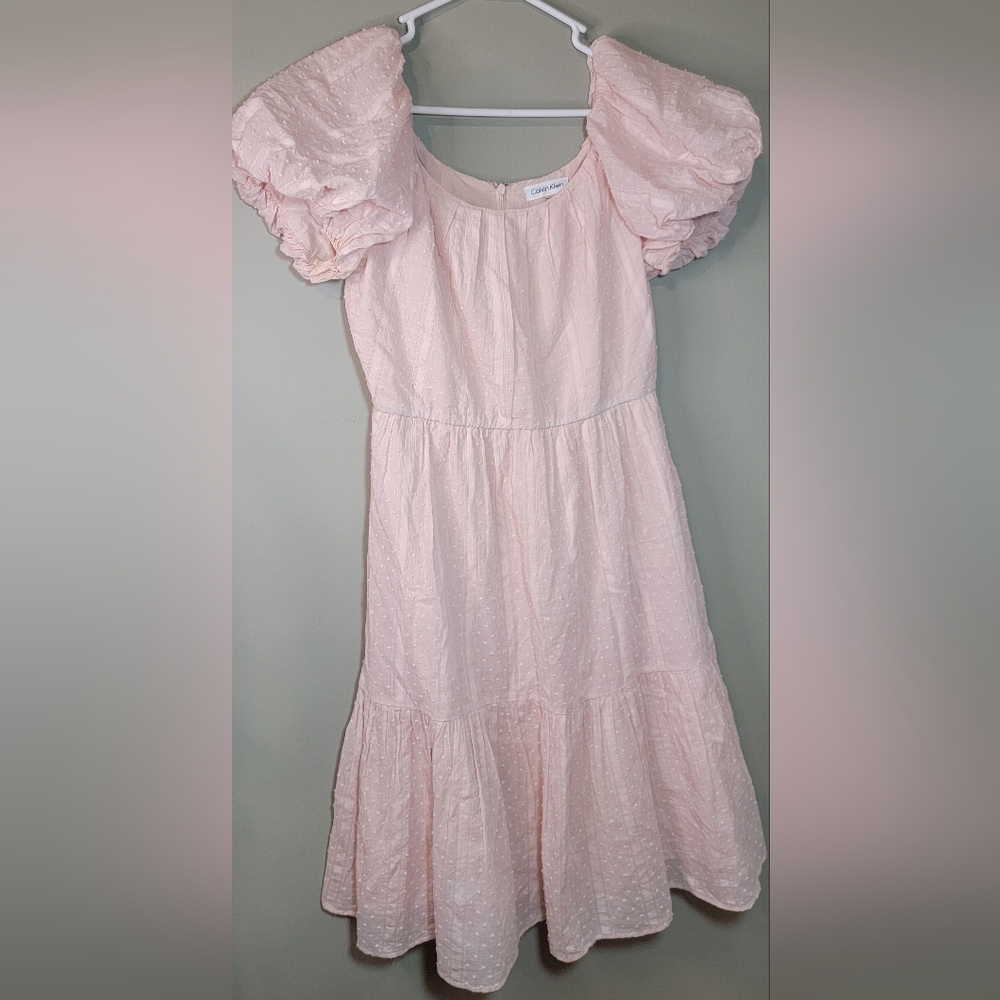 Calvin Klein Light Pink Midi Dress Size 8